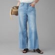 アンタイトル(UNTITLED)の【 Healthy DENIM 】別注Turnipルーズフレアデニム サックスブルー(090)