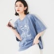 アンタイトル(UNTITLED)の【PARROTT CANVAS】POOLSIDE S／S TSHIRT ブルー(093)