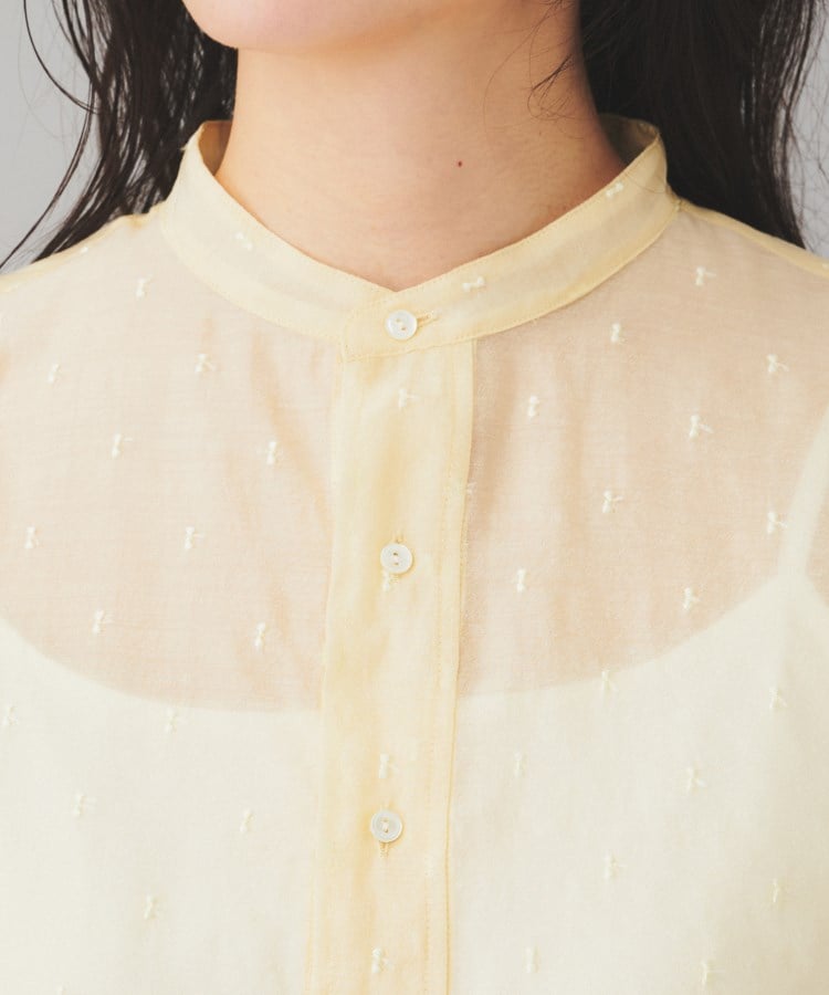 アンタイトル(UNTITLED)の【TICCA】ドットエンブロイダリーフレンチシャツ13