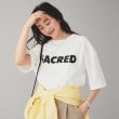 アンタイトル(UNTITLED)の【CHIGNON】カジュアルロゴTシャツ ホワイト(001)