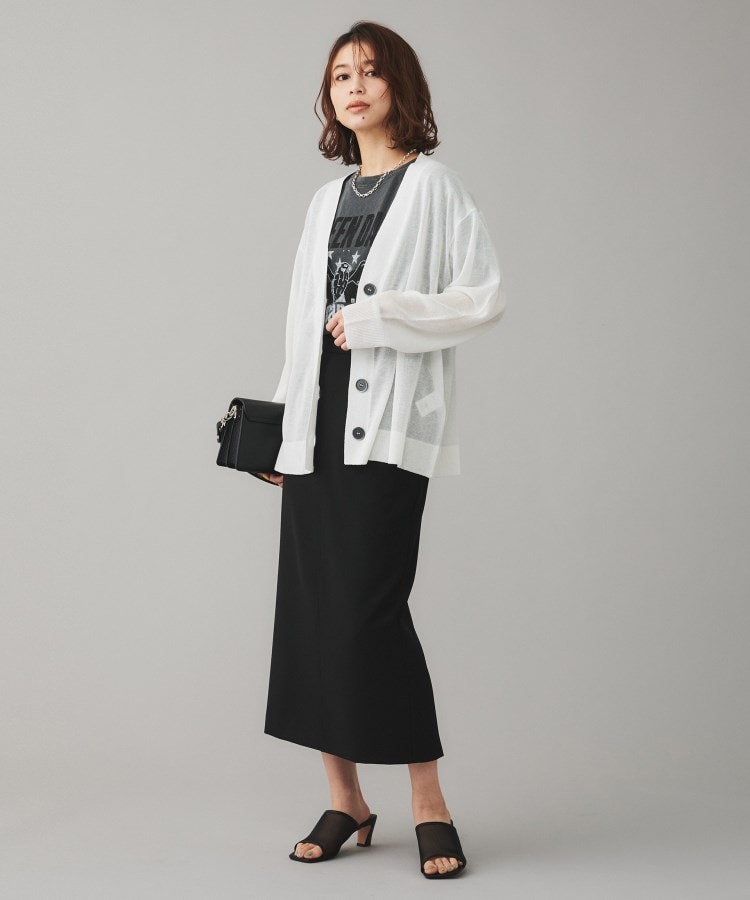 TORRAZZO DONNA】シースルーラメカーディガン(カーディガン TORRAZZO DONNA】シースルーラメカーディガン(カーディガン