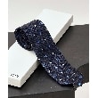 タケオキクチ(TAKEO KIKUCHI)の【MADE IN JAPAN】京都西陣織 ネクタイ 花菱小紋・ネイビー(594)