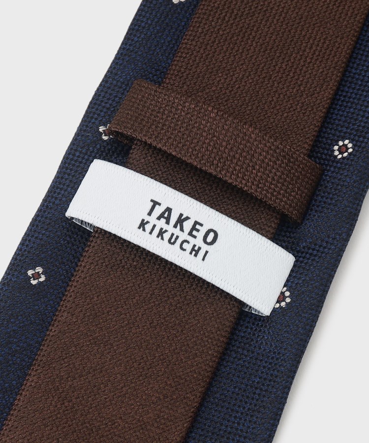 タケオキクチ(TAKEO KIKUCHI)の【BOXセット】フラワー小紋柄ネクタイ＆タイバー セット5
