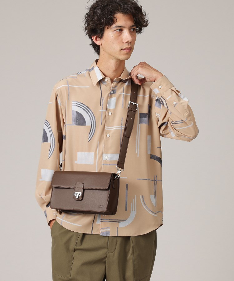 2WAY】カブセ ショルダー&クラッチバッグ(ショルダーバッグ 2WAY】カブセ ショルダー&クラッチバッグ(ショルダーバッグ