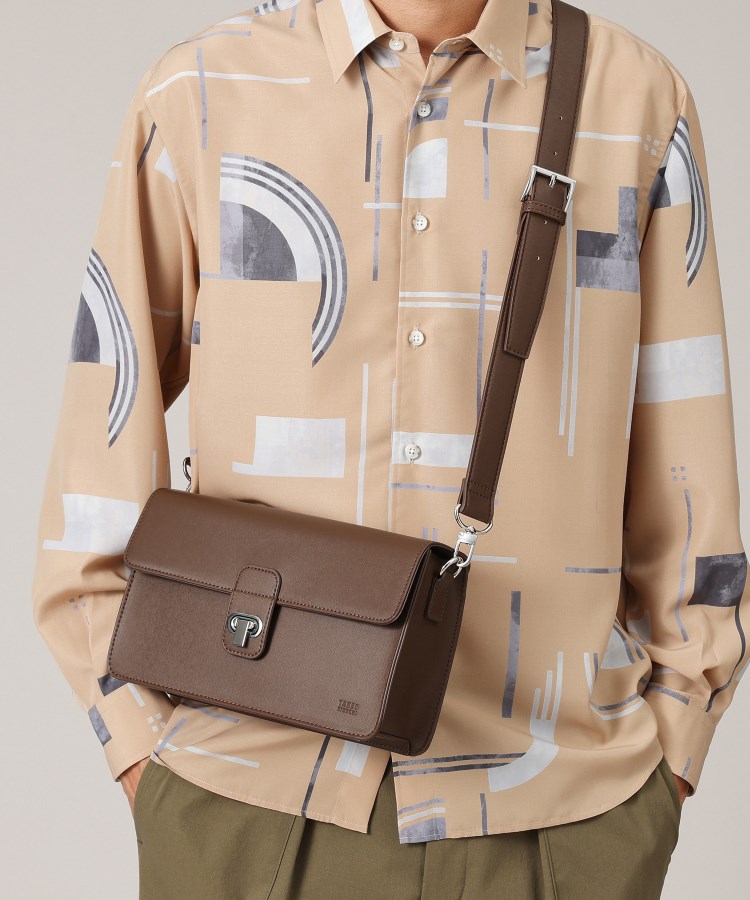 2WAY】カブセ ショルダー&クラッチバッグ(ショルダーバッグ 2WAY】カブセ ショルダー&クラッチバッグ(ショルダーバッグ