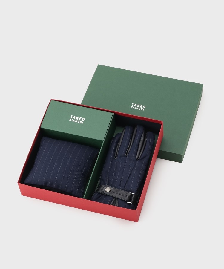BOXセット】ダウンマフラー&グローブ(その他) | TAKEO BOXセット】ダウンマフラー&グローブ(その他) | TAKEO