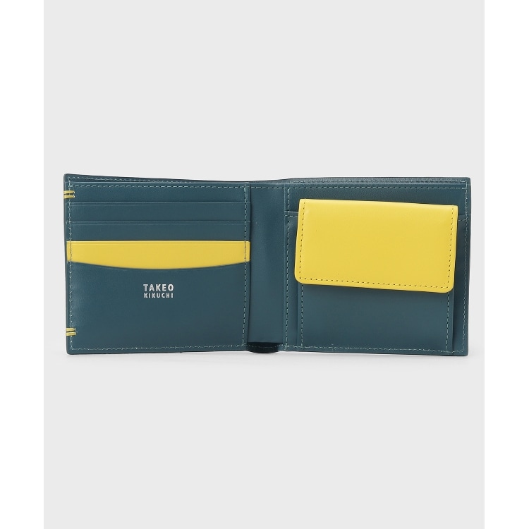 タケオキクチ(TAKEO KIKUCHI)の【カラーステッチ】リップル 2つ折り財布 財布