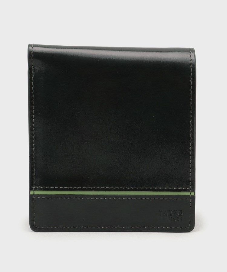 タケオキクチ(TAKEO KIKUCHI)のダブルタンニン アンティーク2つ折り財布 グリーン(022)