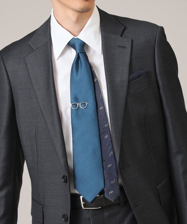 BOXセット/限定】メガネモチーフ ネクタイ&タイバー セット BOXセット/限定】メガネモチーフ ネクタイ&タイバー セット