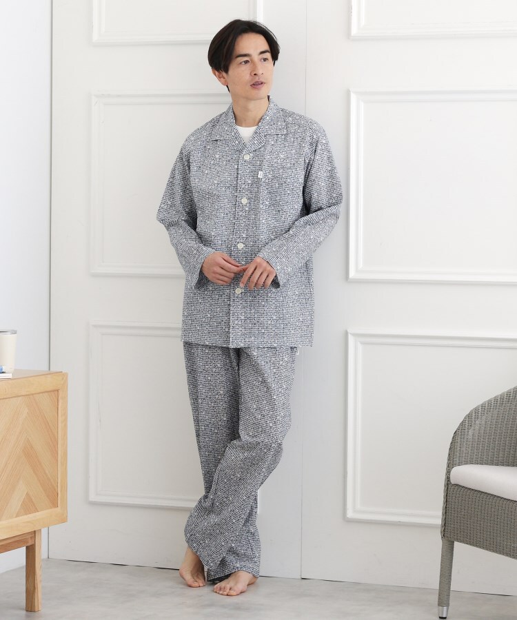 タケオキクチ(TAKEO KIKUCHI)の【MADE IN JAPAN】 フラワー＆ハット柄 テーラードパジャマ27