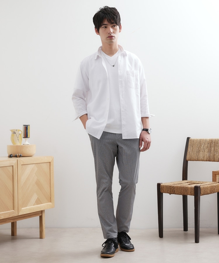 タケオキクチ(TAKEO KIKUCHI)の【LIMITED】リネンブレンド 7分袖シャツ23