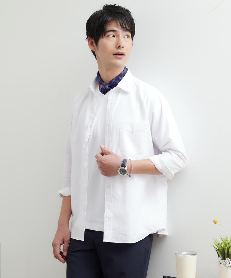 タケオキクチ(TAKEO KIKUCHI)の【LIMITED】リネンブレンド 7分袖シャツ21
