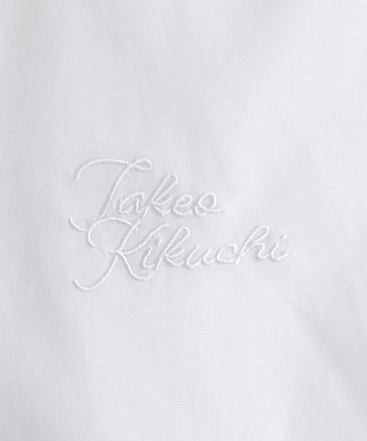タケオキクチ(TAKEO KIKUCHI)の【LIMITED】ワンポイントロゴ刺繍 綿麻半袖シャツ12