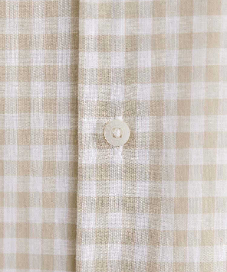 タケオキクチ(TAKEO KIKUCHI)の【LIMITED】ワンポイント刺繍 綿麻チェック 半袖シャツ8