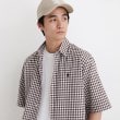 タケオキクチ(TAKEO KIKUCHI)の【LIMITED】ワンポイント刺繍 綿麻チェック 半袖シャツ9