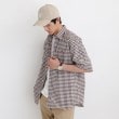 タケオキクチ(TAKEO KIKUCHI)の【LIMITED】ワンポイント刺繍 綿麻チェック 半袖シャツ10