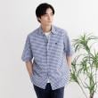 タケオキクチ(TAKEO KIKUCHI)の【LIMITED】ワンポイント刺繍 綿麻チェック 半袖シャツ32