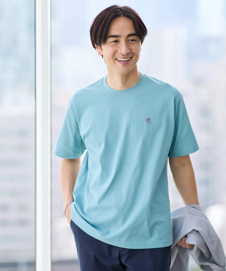 タケオキクチ(TAKEO KIKUCHI)の【LIMITED】ワンポイント刺繍 半袖Tシャツ34
