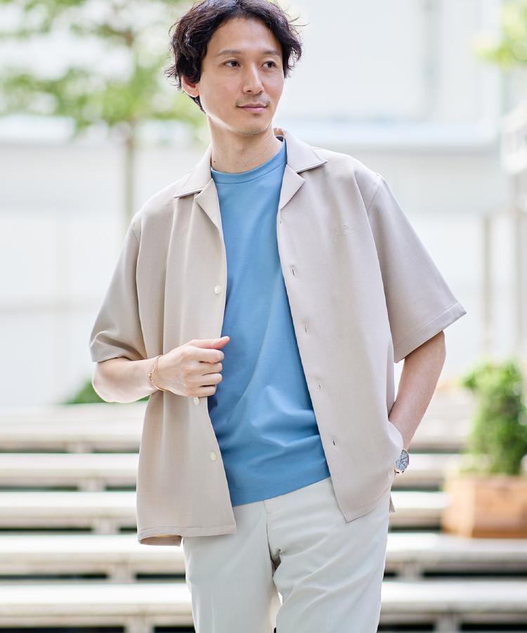 タケオキクチ(TAKEO KIKUCHI)の【LIMITED】ハンドライティングロゴ 1ポイントジャージ半袖シャツ19