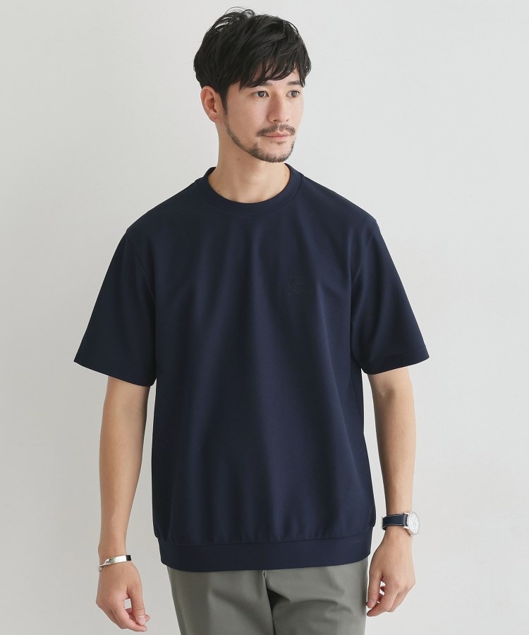 タケオキクチ(TAKEO KIKUCHI)の【LIMITED】ハンドライティングロゴ 1ポイント半袖カットソー ネイビー(094)