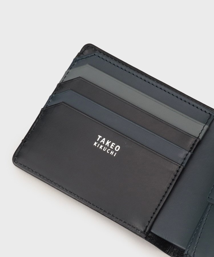 タケオキクチ(TAKEO KIKUCHI)の配色型押しレザー2つ折り財布8