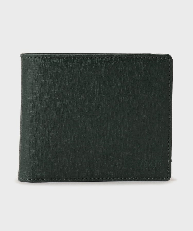 カード収納に便利】配色型押しレザー2つ折り財布（財布） | TAKEO