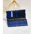 タケオキクチ(TAKEO KIKUCHI)の配色型押しレザー長財布 ブルー(692)