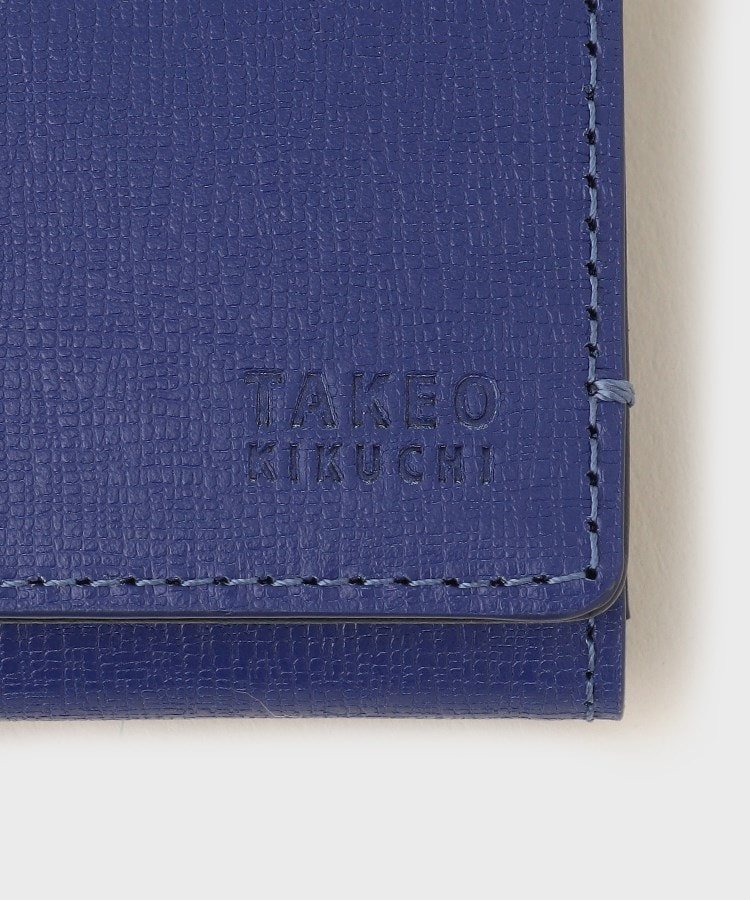 タケオキクチ(TAKEO KIKUCHI)の配色型押しレザー キーケース25