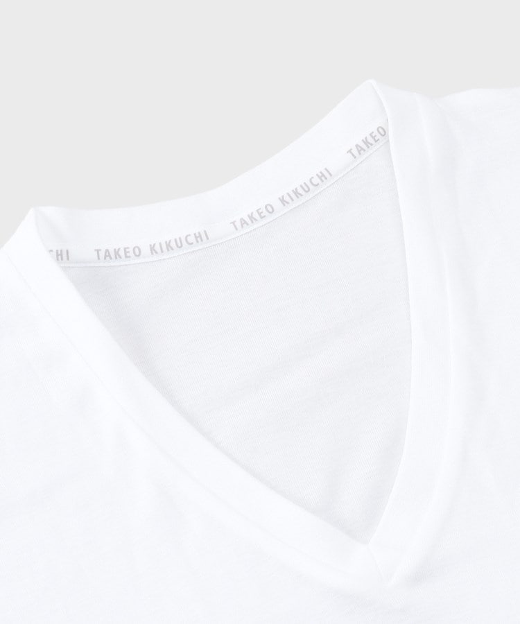 タケオキクチ(TAKEO KIKUCHI)の【MADE IN JAPAN】ベーシック半袖VネックTシャツ12