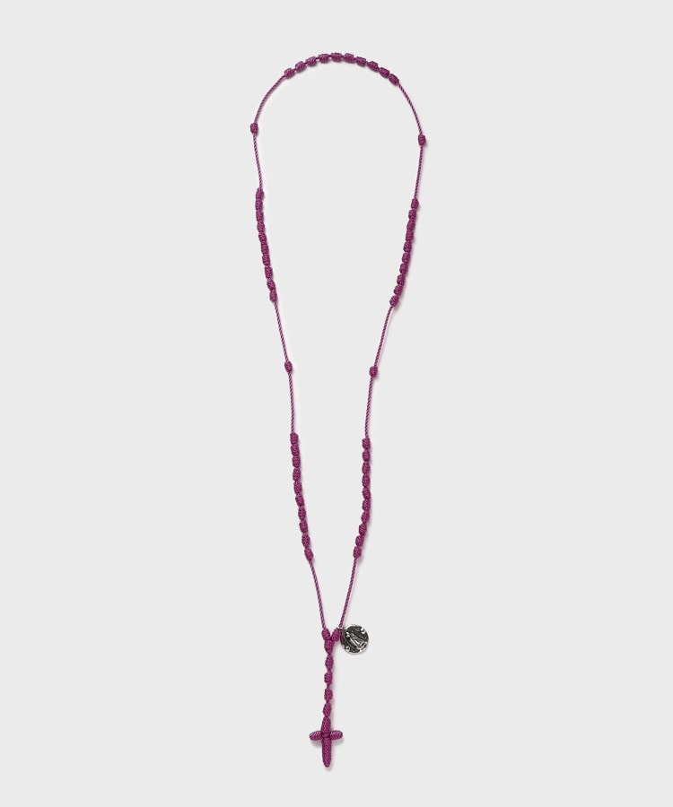 タケオキクチ(TAKEO KIKUCHI)の【OJO DE MEX】Mexican Rosario Necklace Purple(080)