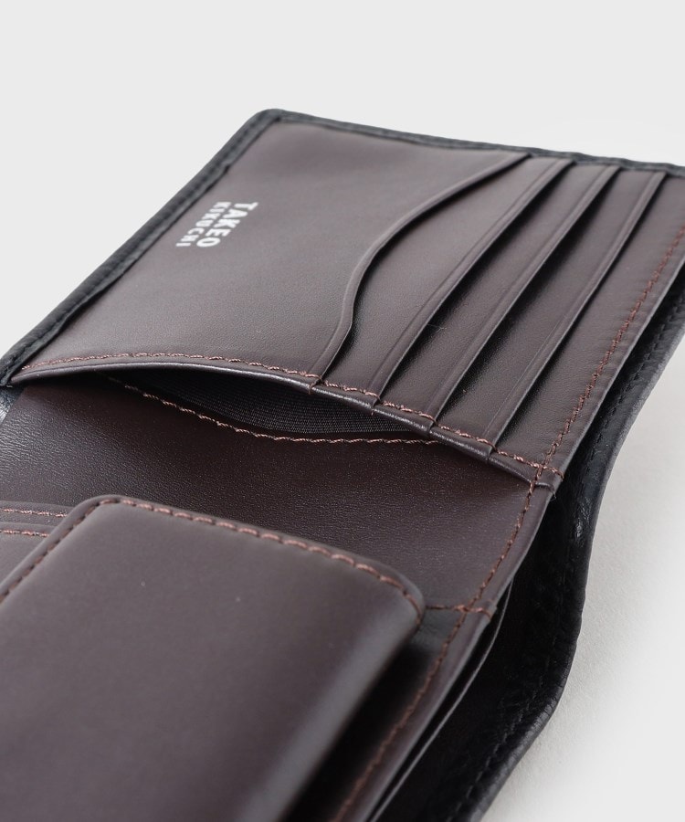 イタリアンブラックレザー 2つ折り財布（財布） | TAKEO KIKUCHI