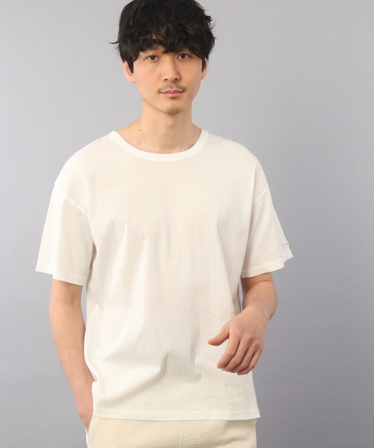 タケオキクチ(TAKEO KIKUCHI)の【ビワコットン】 レギュラーTシャツ ホワイト(001)