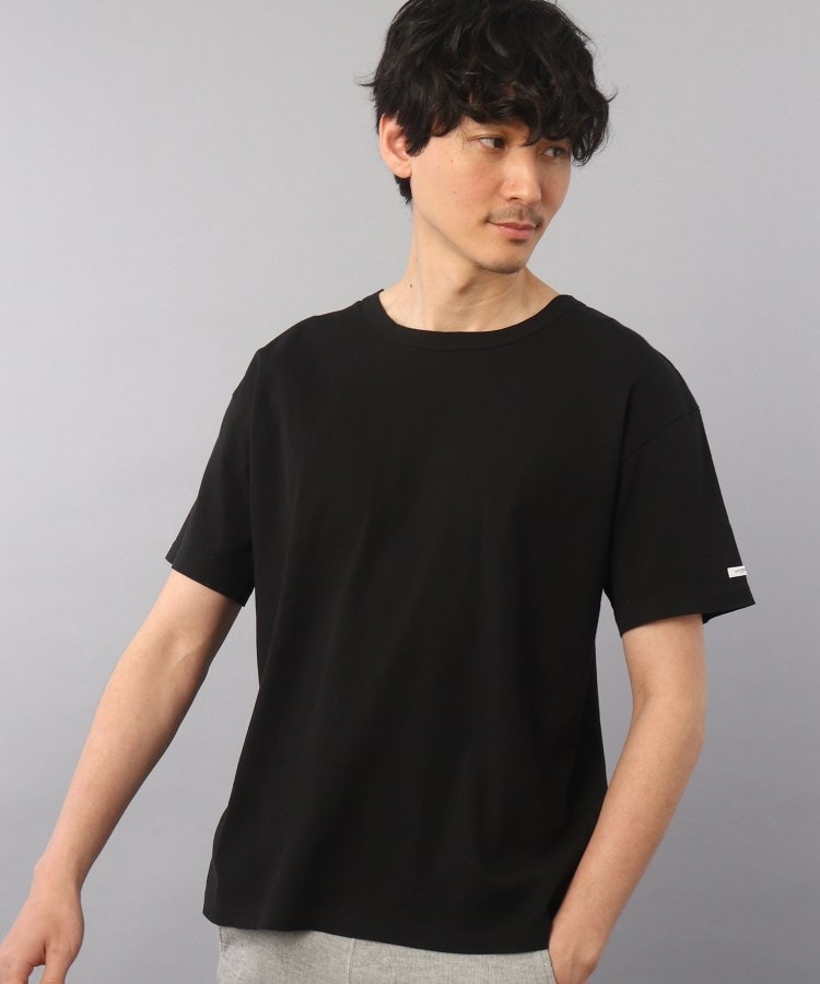 タケオキクチ(TAKEO KIKUCHI)の【ビワコットン】 レギュラーTシャツ ブラック(019)