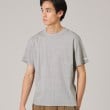 タケオキクチ(TAKEO KIKUCHI)の◆【ビワコットン】クルーネック 5分袖Tシャツ グレー(012)