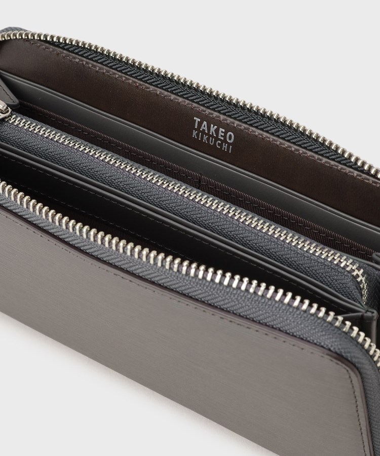 タケオキクチ(TAKEO KIKUCHI)の【NEW レザーリップルシリーズ】ロングウォレット10