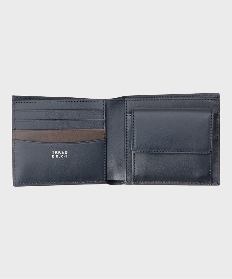 タケオキクチ(TAKEO KIKUCHI)の【NEW レザーリップルシリーズ】バイフォールド ウォレット19