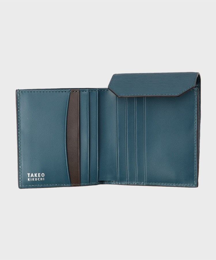 タケオキクチ(TAKEO KIKUCHI)の【NEW レザーリップルシリーズ】 コンパクトウォレット4