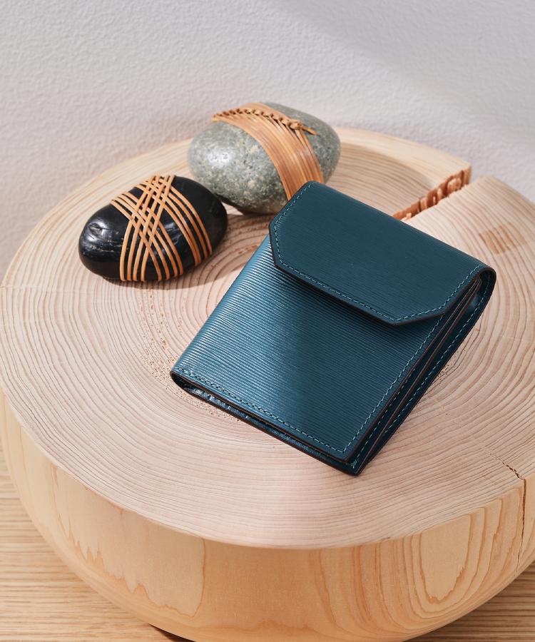 タケオキクチ(TAKEO KIKUCHI)の【NEW レザーリップルシリーズ】 コンパクトウォレット21