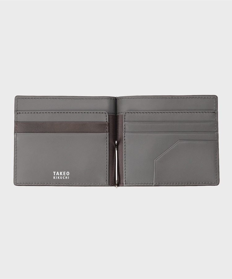 タケオキクチ(TAKEO KIKUCHI)の【NEW レザーリップルシリーズ】マネークリップ付 サプレス ウォレット11