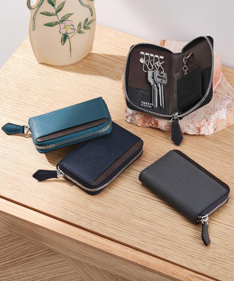 タケオキクチ(TAKEO KIKUCHI)の【NEW　レザーリップルシリーズ】 スマートキーケース18