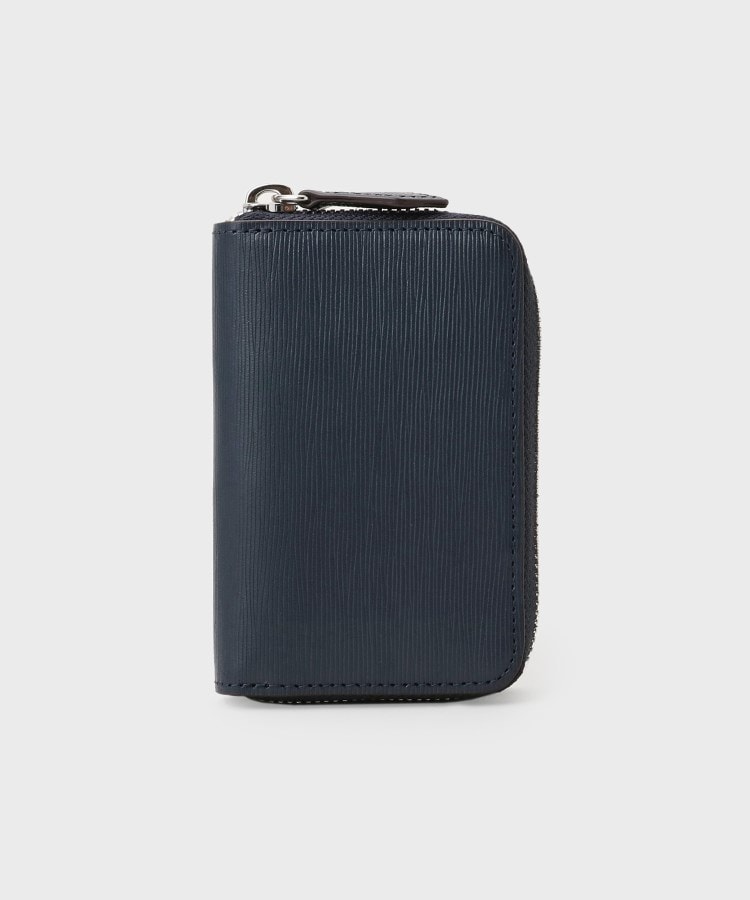 タケオキクチ(TAKEO KIKUCHI)の【NEW　レザーリップルシリーズ】 スマートキーケース ネイビー(094)