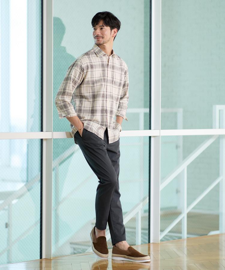 タケオキクチ(TAKEO KIKUCHI)の【LIMITED】ワンダーシェイプ 360°ストレッチ テーパードスキニーパンツ51
