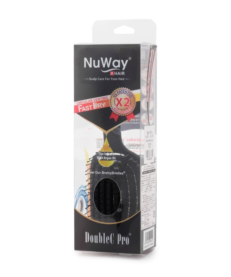 ＜WORLD＞ Life Style Goods(ライフスタイルグッズ) 【NuWay Double C Pro】ダメージを最小限に抑え、うるツヤ髪に！ヘアブラシ画像