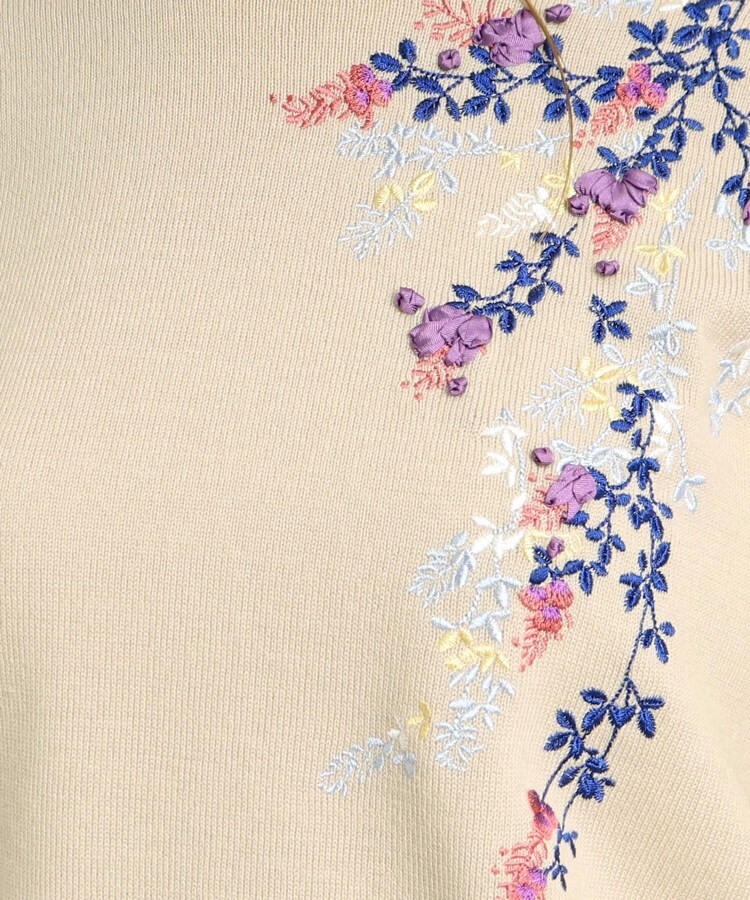 定番人気】リボン&フラワー刺繍ニット（ニット/セーター） | SunaUna