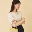 スーナウーナ(SunaUna)の【接触冷感／袖ジャカード】レースドッキングプルオーバー8