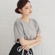 スーナウーナ(SunaUna)の【ハートネック／袖パール調】パフスリーブカットソー6