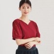 スーナウーナ(SunaUna)の【ハートネック／袖パール調】パフスリーブカットソー11