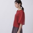 スーナウーナ(SunaUna)の【華やか見え!／袖シフォン】7分袖パフスリーブカットソー20