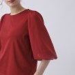 スーナウーナ(SunaUna)の【華やか見え!／袖シフォン】7分袖パフスリーブカットソー23