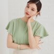 スーナウーナ(SunaUna)の【人気急上昇！／4色展開】フリルスリーブパール調ブラウス11